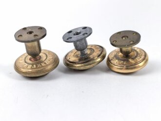 Kriegsmarine, Konvolut 10 Knöpfe für Schulterstücke 17-18mm