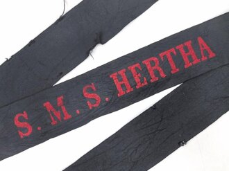 Kaiserliche Marine, Mützenband " S.M.S....