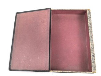 1. Weltkrieg "Erinnerungen" Aufbewahrungsschachtel in Form eines Buches 17 x 25 x 4,5cm