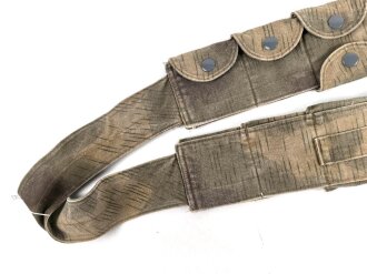 Bandolier für Ladestreifen k98. So bei den Fallschirmjägern verwendet. Neuzeitliche Sammleranfertigung aus Sammlungsauflösung
