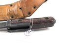 Tschechoslowakei, Bajonett Bodak VZ 1958 in Lederscheide. Gebraucht