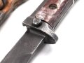 Tschechoslowakei, Bajonett Bodak VZ 1958 in Lederscheide. Gebraucht