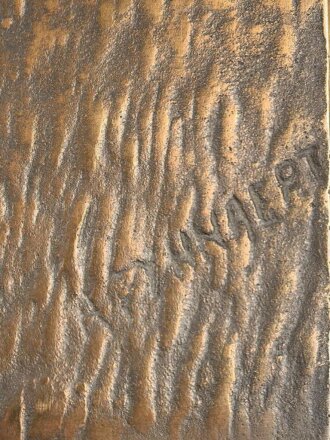 Belgien, Bronzene Wandplakette des 4. Jägerregiment 1914-18. Maße 11,5 x 18cm