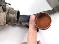 Feldflasche Wehrmacht, der Becher 1944, der Korpus SMM45 gestempelt.