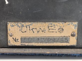 UKW Empfänger Emil " Ukw.E.e" datiert 1945. Gehäuse Originallack, Gehäuseschrauben fehlen. Funktion nicht geprüft