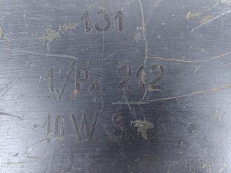 10 Watt Sender Cäsar " 10.W.S. c/24b-132" datiert 1937. Seltenes, frühes Stück . Originallack, Funktion nicht geprüft