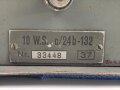 10 Watt Sender Cäsar " 10.W.S. c/24b-132" datiert 1937. Seltenes, frühes Stück . Originallack, Funktion nicht geprüft