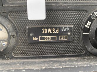 20 Watt Sender d ( 20 W.S.d) datiert 1942, Originallack,...