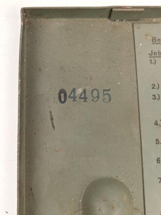 Gehäusedeckel für UKW Empfänger Emil ( Ukw. E.e) aussen überlackiert