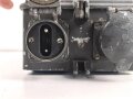 Sendeempfängereinankerumformer SEU a1 datiert 1944, Verwendung für Fu sprech a, d & f. Deckel und Klappen neuzeitlich überlackiert. Funktion nicht geprüft