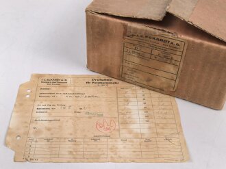 Luftwaffe , Verpackung samt Prüfschein für ein...