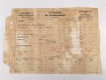 Luftwaffe , Verpackung samt Prüfschein für ein Thermometer FL 20308