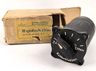 Luftwaffe , Kühlerklappen Handschalter. Fl E6313-01,...