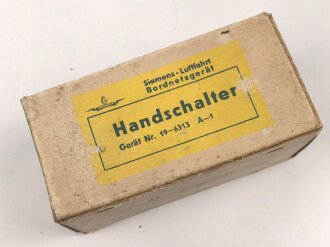 Luftwaffe , Kühlerklappen Handschalter. Fl E6313-01, Funktion nicht geprüft, in Umverpackung