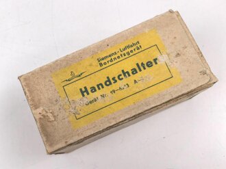 Luftwaffe , Kühlerklappen Handschalter. Fl E6313-01, Funktion nicht geprüft, in Umverpackung
