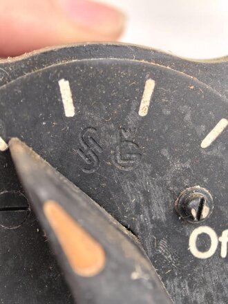Luftwaffe , Kühlerklappen Handschalter. Fl E6313-01, Funktion nicht geprüft, in Umverpackung