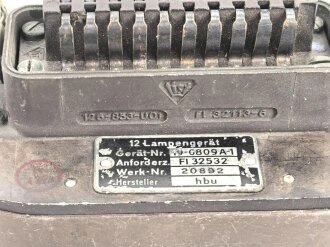 Luftwaffe, 12 Lampengerät Fl 20892, verbaut in FW 189, FW 190. Unvollständig, Funktion nicht geprüft
