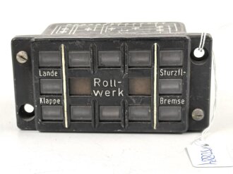 Luftwaffe, Schauzeichensatz, 5-fach. Gerät Nr.19-6822 A-2, verbaut in baut in: Heinkel He 219, Dornier Do 335, Junkers Ju 388. Funktion nicht geprüft