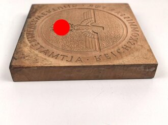"Reichskommissar für Altmaterialverwertung" Holzmodel, Druckplatte 14 x 14cm