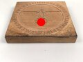 "Reichskommissar für Altmaterialverwertung" Holzmodel, Druckplatte 14 x 14cm