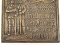 Kriegerkameradschaft Heslach, Messinggußplakette 16 x 21,5cm