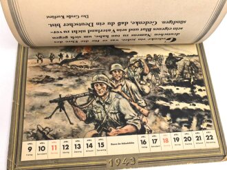 "Unser Heer" Waldkalender 1943, Maße 24 x 30,5cm. Vollständig