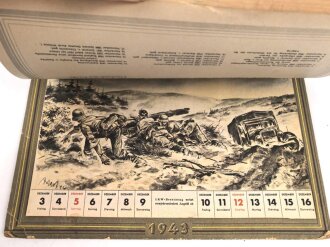 "Unser Heer" Waldkalender 1943, Maße 24 x 30,5cm. Vollständig