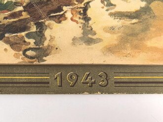 "Unser Heer" Waldkalender 1943, Maße 24 x 30,5cm. Vollständig