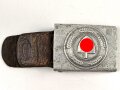 Reichsarbeitsdienst, Koppelschloss für Mannschaften . Stark getragenes Stück, datiert 1936