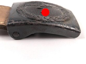 Luftwaffe, Koppelschloss für Mannschaften. Eisen lackiert, B & N 41