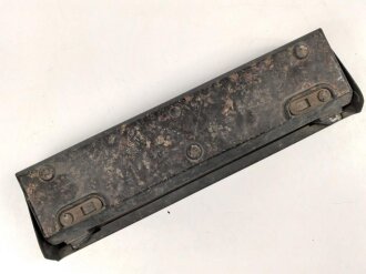 Anschlussleiste für Feldfernsprecher der Wehrmacht . Unvollständig, überlackiert, datiert 1940