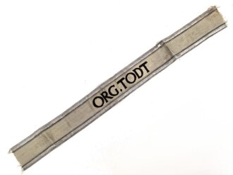 Organisation Todt, Ärmelband für Führer. Länge 46cm