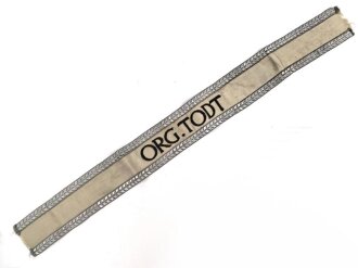 Organisation Todt, Ärmelband für höhere Führer. Länge 48cm
