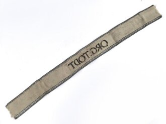Organisation Todt, Ärmelband für höhere Führer. Länge 48cm
