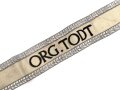 Organisation Todt, Ärmelband für höhere Führer. Länge 48cm