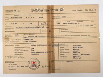 Deutsches Rotes Kreuz, Gruppe Ausweis, Beförderungsurkunden und weitere Papiere einer DRK Wachtführerin