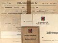 Deutsches Rotes Kreuz, Gruppe Ausweis, Beförderungsurkunden und weitere Papiere einer DRK Wachtführerin