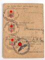 Deutsches Rotes Kreuz, Gruppe Ausweis, Beförderungsurkunden und weitere Papiere einer DRK Wachtführerin