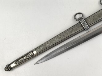 Dolch für Offiziere der Luftwaffe. Saubere Klinge ohne Hersteller, guter Gesamtzustand, mit Portepee