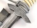 Dolch für Offiziere der Luftwaffe. Saubere Klinge ohne Hersteller, guter Gesamtzustand, mit Portepee
