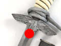 Dolch für Offiziere der Luftwaffe. Saubere Klinge ohne Hersteller, guter Gesamtzustand, mit Portepee