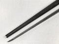 1. Weltkrieg, Ersatz Seitengewehr  mit Dreikantklinge, diese mit zwei Abnahmen. Original lackiertes Stück, der untere Teil der Scheide fehlt.