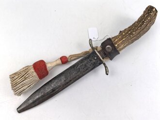 1. Weltkrieg Grabendolch mit Scheide und Troddel. Die...