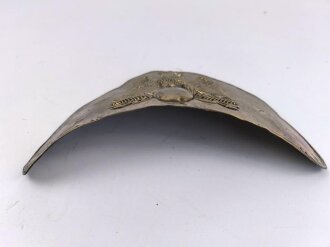 Frankreich, Mützenemblem aus Messingblech Napoleonisch. Breite 29cm