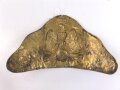 Frankreich, Mützenemblem aus Messingblech Napoleonisch. Breite 29cm