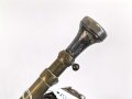 Frankreich, Messingtrompete mit Banderol, vermutlich für Kavallerie. Datiert 1865