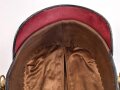 Bayern, Raupenhelm Modell 1868 für Artilleristen . Guter Gesamtzustand, die Raupe fehlt