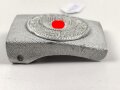 Heer, Koppelschloss für Mannschaften zum Waffenrock. Aufgeklammertes Emblem, Aluminium , getragenes Stück