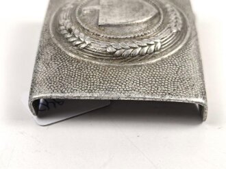 Reichsarbeitsdienst, Koppelschloss aus Aluminium, datiert 1936, entnazifiziert