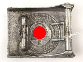 Reichsarbeitsdienst, Koppelschloss aus Aluminium, datiert 1936, entnazifiziert